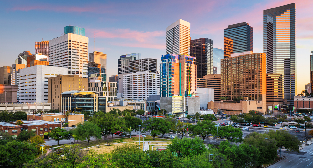 Discovery Green in the City Center of Houston