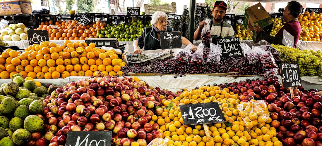 Food market in Chile