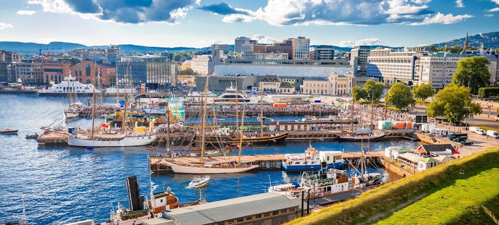 City centre in Oslo, Norway
