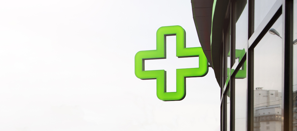 Green cross pharmacy symbol