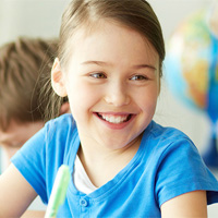 A student at Hartland International School